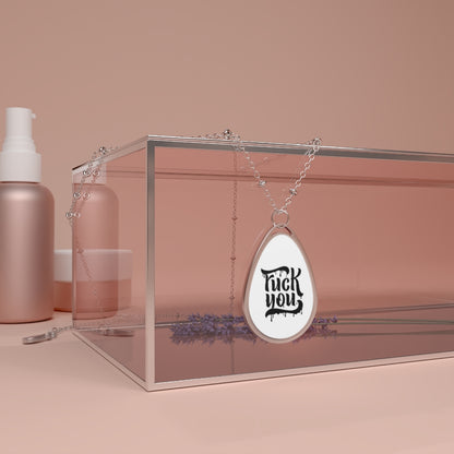 F*CK YOU Oval Necklace