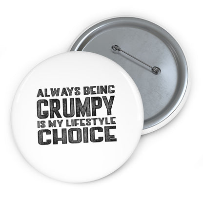 GRUMPY LIFESTYLE Pin Buttons