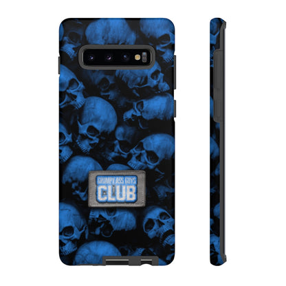 GRUMPY ASS GUYS CLUB BLUE SKULL Tough Phone Case