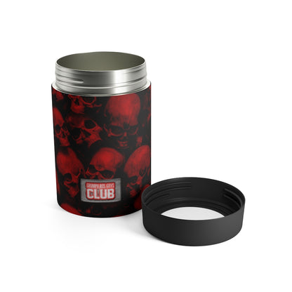 GRUMPY ASS GUYS CLUB RED SKULL Can Holder