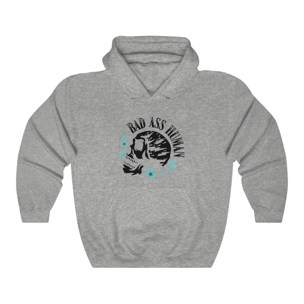 BAD ASS HUMAN MOHAWK Heavy Blend™ Hooded Sweatshirt