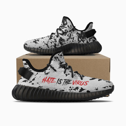 HATE IS THE VIRUS Trendy Mesh Knit Sneakers