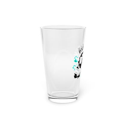 BAD ASS HUMAN MOHAWK PINT GLASS