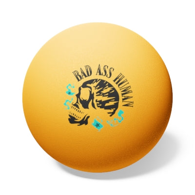BAD ASS HUMAN Ping Pong Balls, 6 pcs