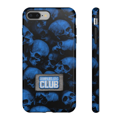 GRUMPY ASS GUYS CLUB BLUE SKULL Tough Phone Case