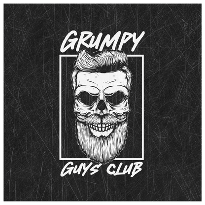 GRUMPY GUYS CLUB SKULL GALLERY CANVAS WALL ART