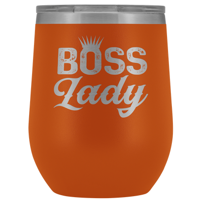 BOSS LADY WINE TUMBLER