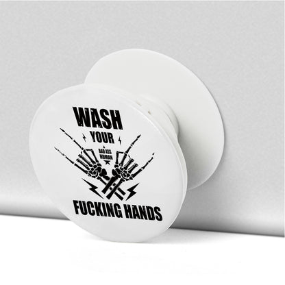 WASH YOUR ROCK HANDS PHONE POP SOCKET