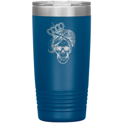 LONG LIVE THE QUEEN SKULL 20 OZ TUMBLER