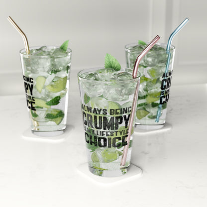 GRUMPY GUYS LIFESTYLE PINT GLASS
