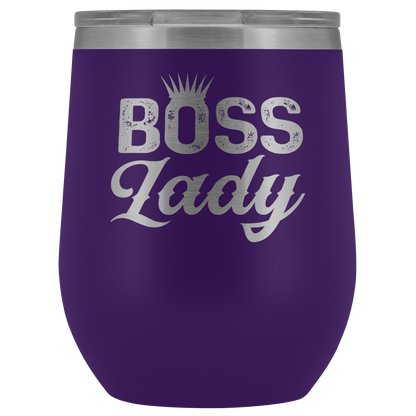 BOSS LADY WINE TUMBLER