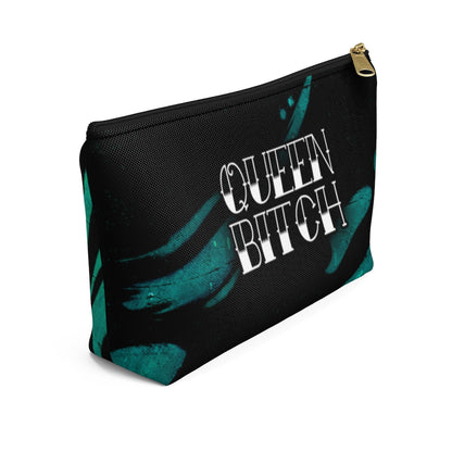 QUEEN BITCH TATTOO TITLE GRAFFITI Accessory Pouch