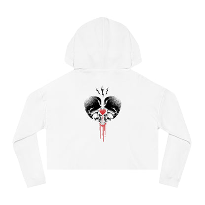 CREATE DESTROY Cropped Hooded Sweatshirt