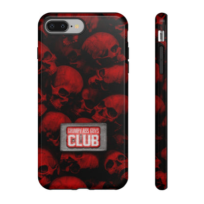 GRUMPY ASS GUYS CLUB RED SKULL Tough Phone Case