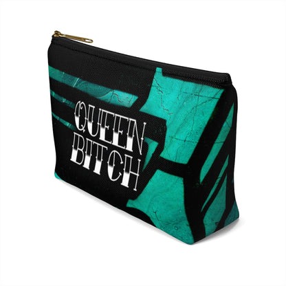 QUEEN BITCH TATTOO TITLE GRAFFITI Accessory Pouch