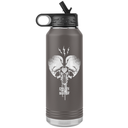 CREATE DESTROY BAD ASS HUMAN 32 OZ WATER BOTTLE