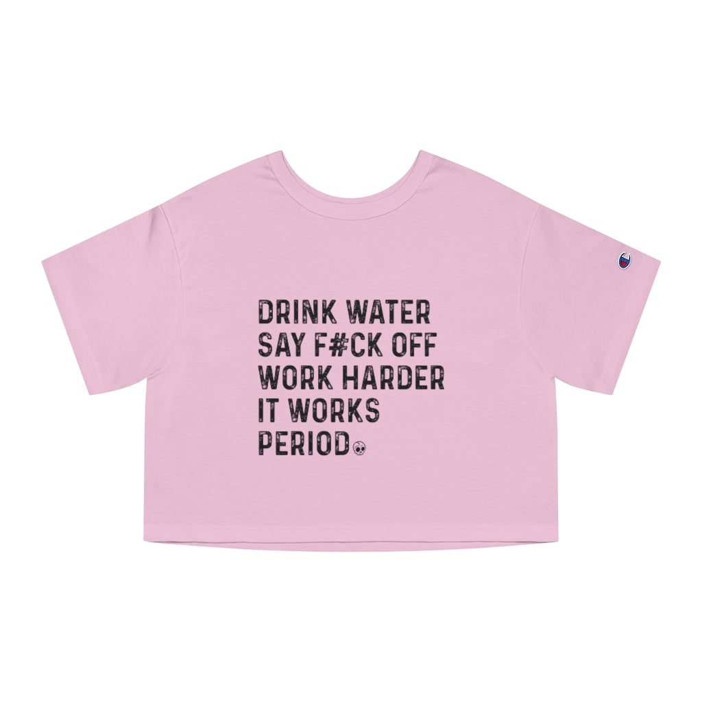 SAY F*CK OFF Champion Women's Heritage Cropped T-Shirt