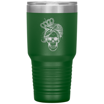 LONG LIVE THE QUEEN SKULL TUMBLER