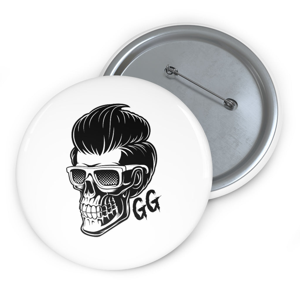 GRUMPY GUY GLASSES Pin Buttons