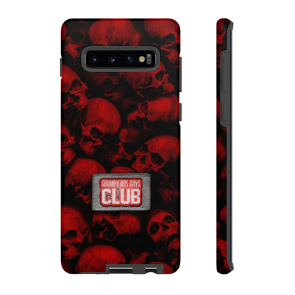 GRUMPY ASS GUYS CLUB RED SKULL Tough Phone Case