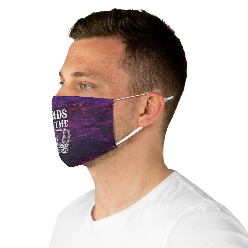 HANDS OFF THE CROWN Fabric Face Mask