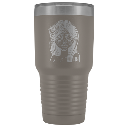QB CLASSY DAY OF THE DEAD TUMBLER