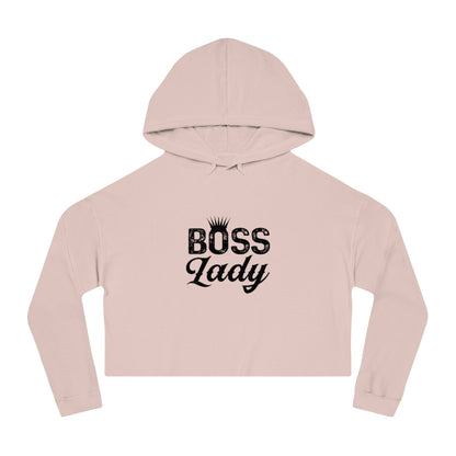 BOSS LADY Cropped Hooded Sweatshirt
