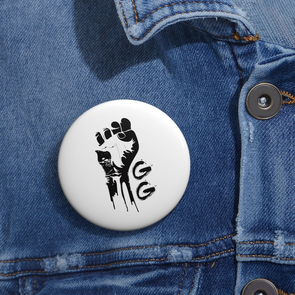 GRUMPY GUY FIST Pin Buttons