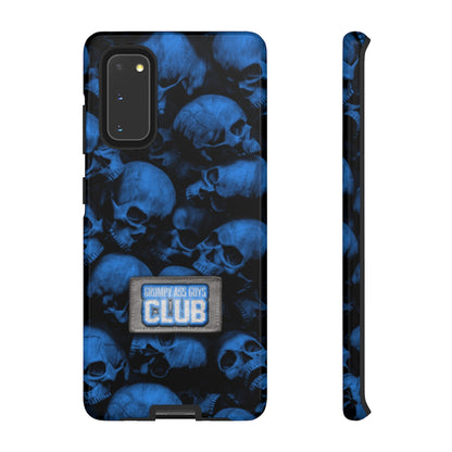 GRUMPY ASS GUYS CLUB BLUE SKULL Tough Phone Case