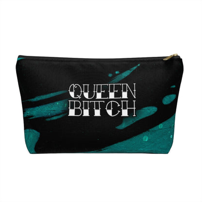 QUEEN BITCH TATTOO TITLE GRAFFITI Accessory Pouch