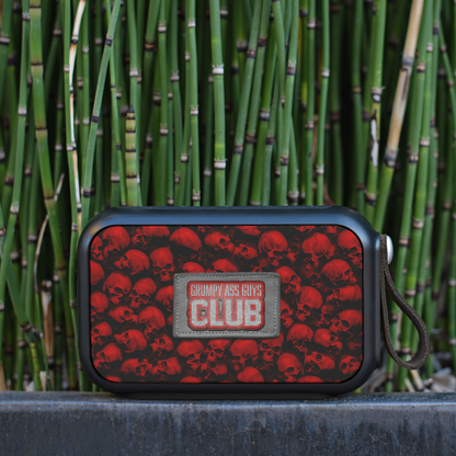 GRUMPY ASS GUYS CLUB RED SKULL Bluetooth Wireless Speaker