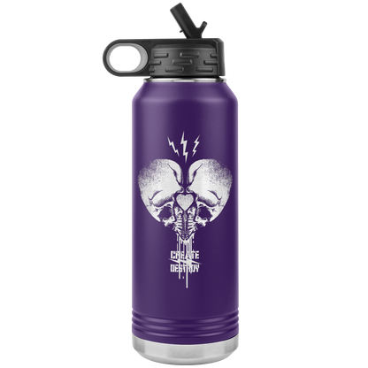 CREATE DESTROY BAD ASS HUMAN 32 OZ WATER BOTTLE