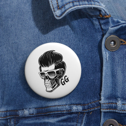 GRUMPY GUY GLASSES Pin Buttons