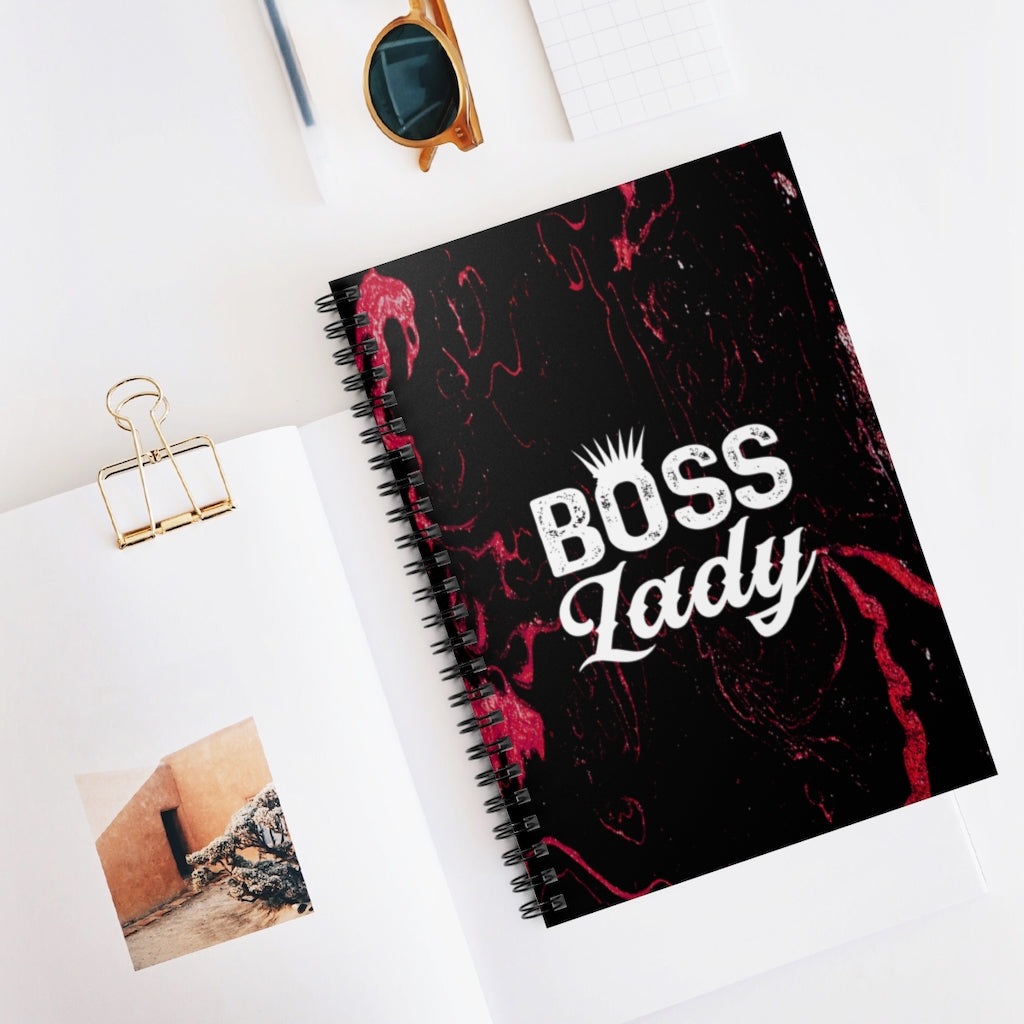 BOSS LADY Spiral Notebook - Ruled Line