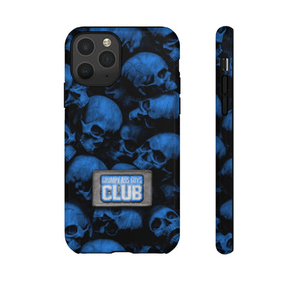 GRUMPY ASS GUYS CLUB BLUE SKULL Tough Phone Case