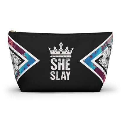 SHE SLAY Accessory Pouch w T-bottom