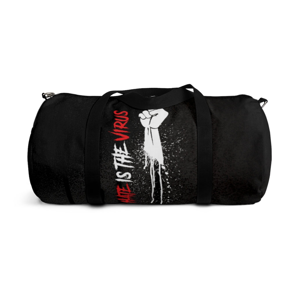 HATE IS THE VIRUS DRIP Duffel Bag