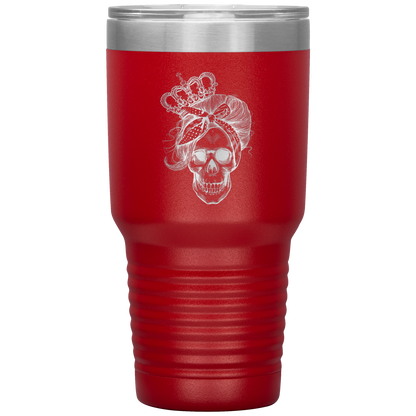 LONG LIVE THE QUEEN SKULL TUMBLER