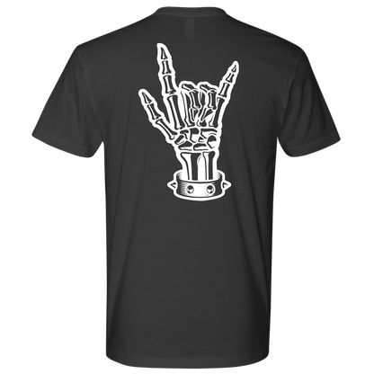 BAD ASS HUMAN SKULL ROCK TSHIRT