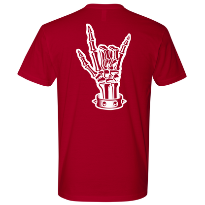 BAD ASS HUMAN SKULL ROCK TSHIRT