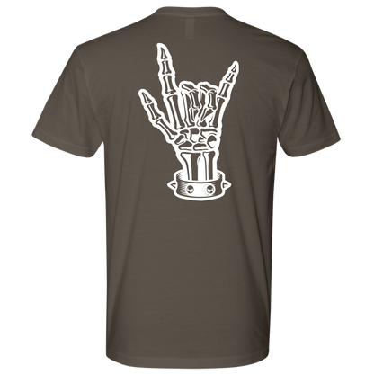 BAD ASS HUMAN SKULL ROCK TSHIRT