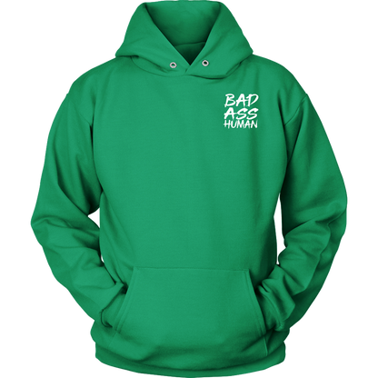 BAD ASS HUMAN SKULL ROCK HOODIE
