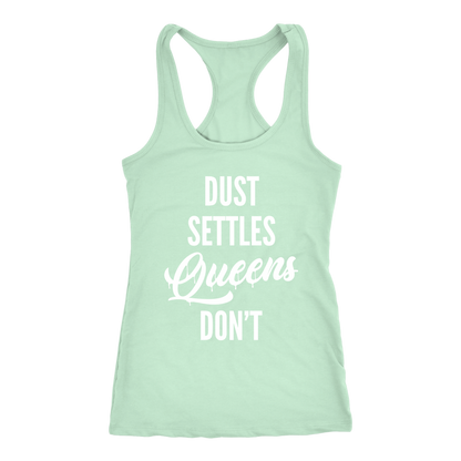 QUEENS DON'T SETTLE RACERBACK TANK