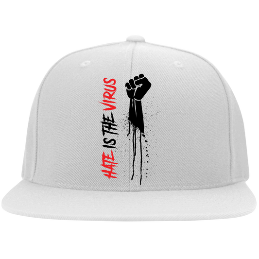 HATE IS THE VIRUS DRIP High-Profile Snapback Hat