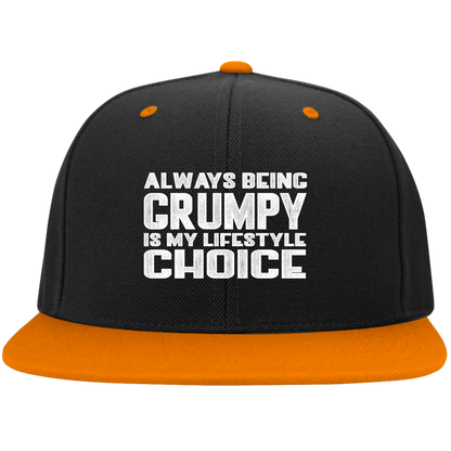 GRUMPY LIFESTYLE High-Profile Snapback Hat