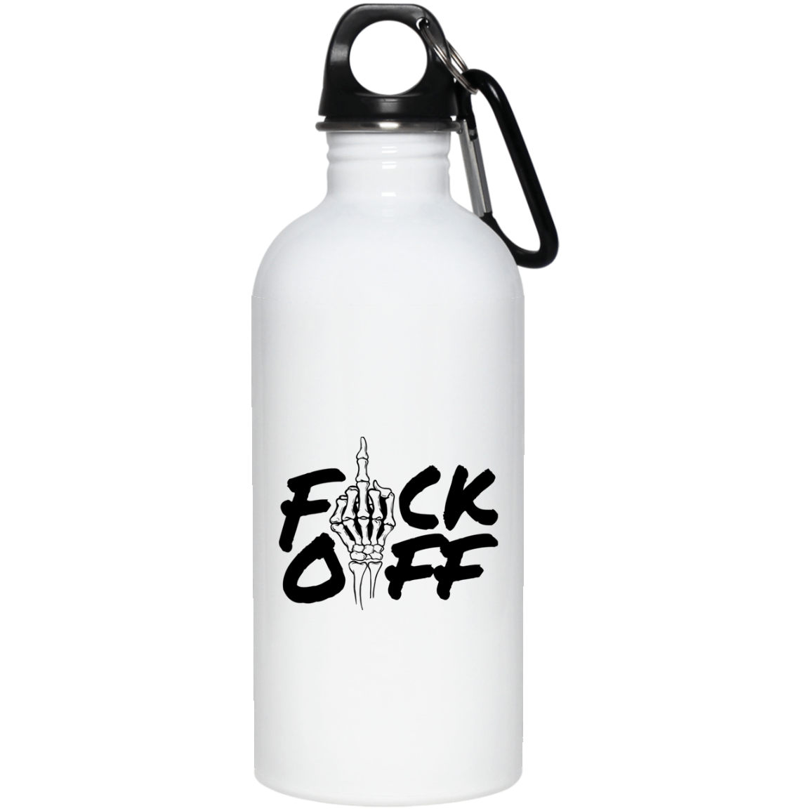F*CK OFF STAINLESS STEEL 20 OZ WATER BOTTLE