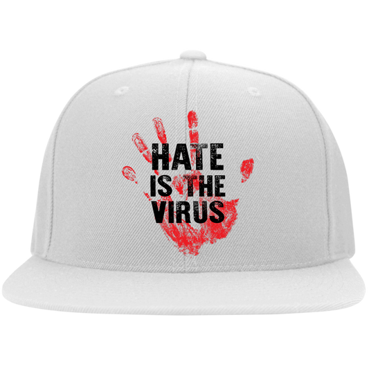 HATE IS THE VIRUS HAT High-Profile Snapback Hat