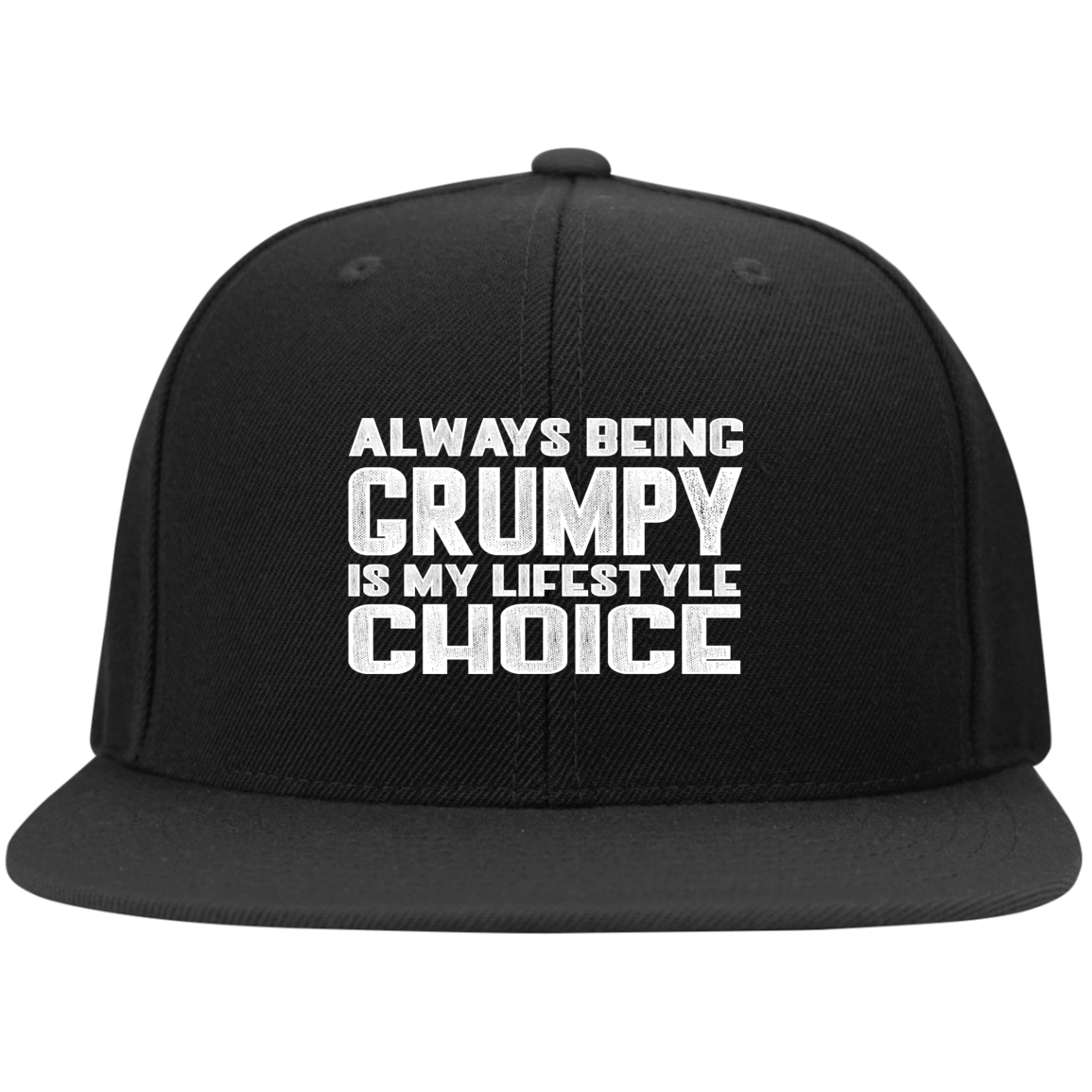 GRUMPY LIFESTYLE High-Profile Snapback Hat