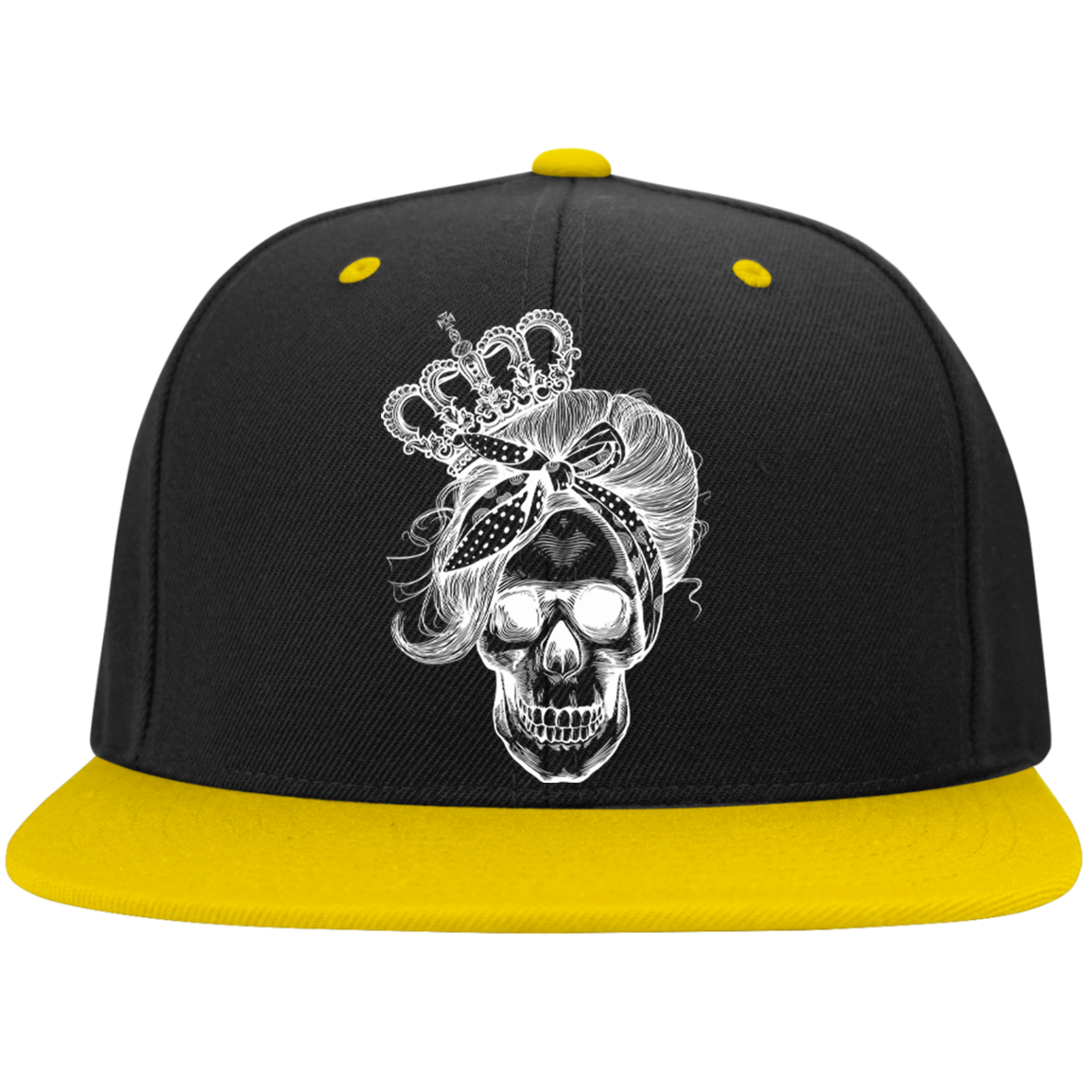 LONG LIVE THE QUEEN SKULL High-Profile Snapback Hat