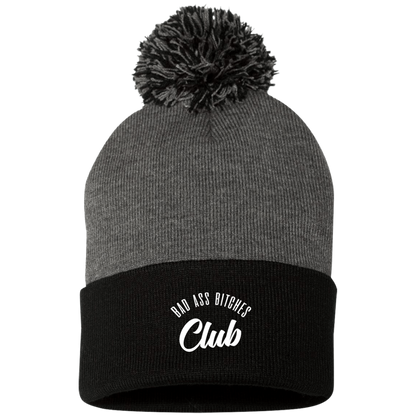 BAD ASS BITCHES Pom Pom Knit Cap